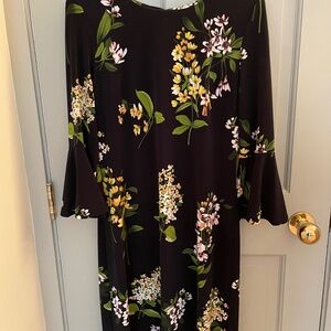 Tommy Hilfiger Black Flowered Dress